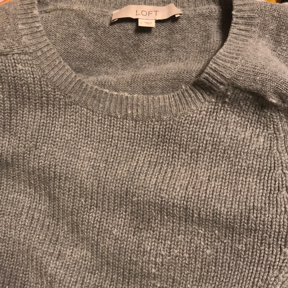 Loft Gray Knitted Sweater
